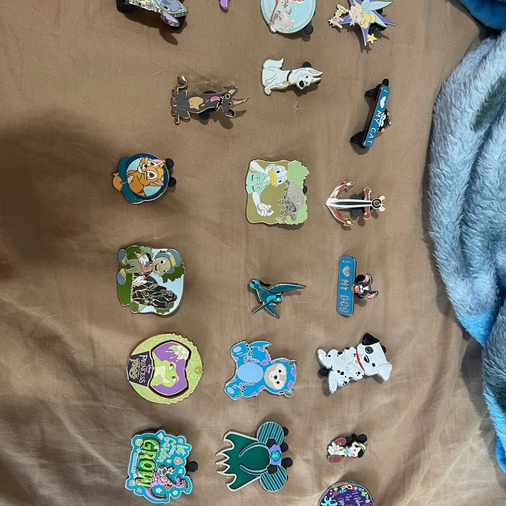 Colorful Cartoon Character Pins Collection